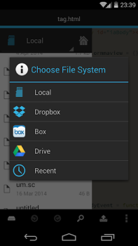 Herunterladen DroidEdit (free code editor) Arbeit für Android Bildschirmfoto 4
