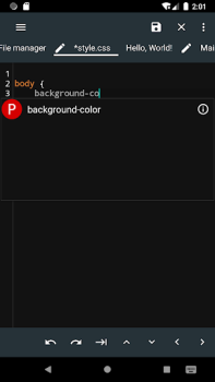 Herunterladen Html Editor Werkzeuge für Android Bildschirmfoto 3