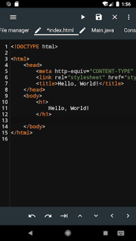 Herunterladen Html Editor Werkzeuge für Android Bildschirmfoto 4
