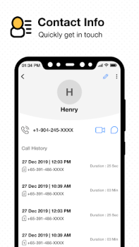 Herunterladen Contacts Kommunikation für Android Bildschirmfoto 4