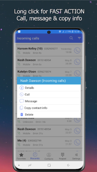 Herunterladen Phone Dialer: Contacts & Calls Werkzeuge für Android Bildschirmfoto 6