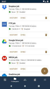Herunterladen FolderSync Kommunikation für Android Bildschirmfoto 4