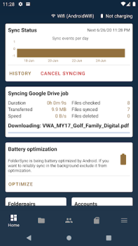 Herunterladen FolderSync Kommunikation für Android Bildschirmfoto 7