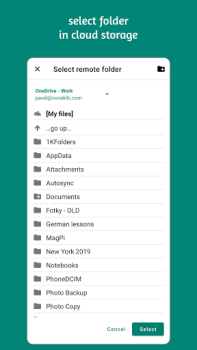 Herunterladen Autosync - File Sync & Backup Arbeit für Android Bildschirmfoto 3