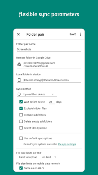 Herunterladen Autosync - File Sync & Backup Arbeit für Android Bildschirmfoto 5