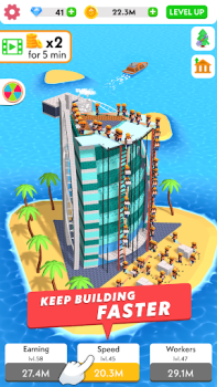 Herunterladen Idle Construction 3D Strategien für Android Bildschirmfoto 2