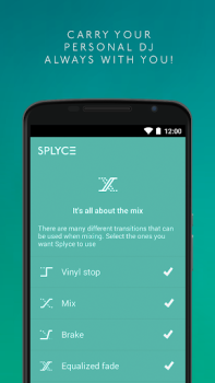 Herunterladen Splyce music player & automix Musik und Audio für Android Bildschirmfoto 7