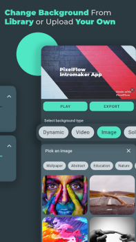 Herunterladen PixelFlow: Intro Video maker Kunst & Design für Android Bildschirmfoto 6