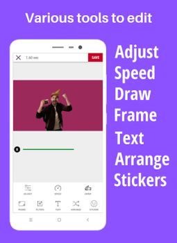 Herunterladen GifCam Video-Player und -Editoren für Android Bildschirmfoto 2