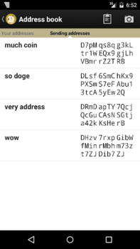 Herunterladen Dogecoin Wallet Finanzen für Android Bildschirmfoto 2