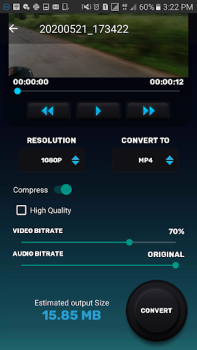 Herunterladen Video Converter & Compressor Werkzeuge für Android Bildschirmfoto 3