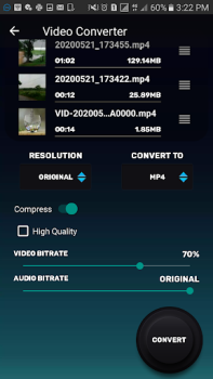 Herunterladen Video Converter & Compressor Werkzeuge für Android Bildschirmfoto 4