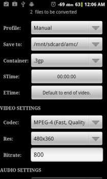 Herunterladen Video Converter Android Video-Player und -Editoren für Android Bildschirmfoto 3