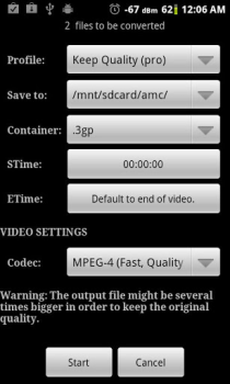 Herunterladen Video Converter Android Video-Player und -Editoren für Android Bildschirmfoto 4