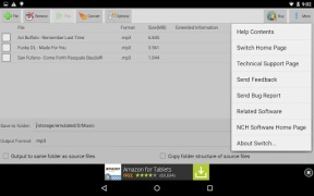 Herunterladen Switch Audio Converter Musik und Audio für Android Bildschirmfoto 7