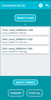 Herunterladen Audio Converter - Alle Formate Werkzeuge für Android Bildschirmfoto 2