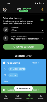 Herunterladen Swift Backup Werkzeuge für Android Bildschirmfoto 7