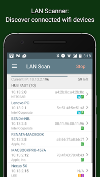 Herunterladen Network Analyzer Werkzeuge für Android Bildschirmfoto 4