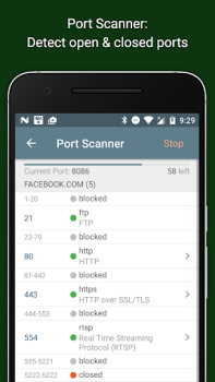 Herunterladen Network Analyzer Werkzeuge für Android Bildschirmfoto 7