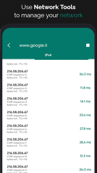 Herunterladen NetX Network Tools Werkzeuge für Android Bildschirmfoto 4