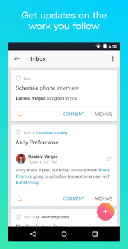Herunterladen Asana: Die Arbeit an einem Ort Wirtschaft für Android Bildschirmfoto 3