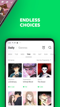 Herunterladen WEBTOON Comics für Android Bildschirmfoto 4