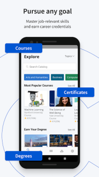 Herunterladen Coursera: Learn career skills Bildung für Android Bildschirmfoto 3