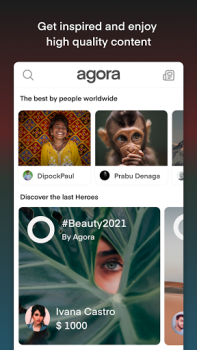 Herunterladen Agora: The Worldwide Awards Unterhaltung für Android Bildschirmfoto 4