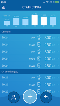 Herunterladen Wasser Tracker Gesundheit & Fitness für Android Bildschirmfoto 2