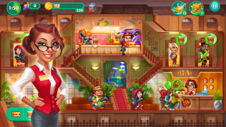 Herunterladen Grand Hotel Mania: Hotel games Abenteuer für Android Bildschirmfoto 2