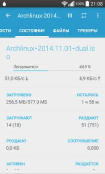 Herunterladen Flud - Torrent Downloader Video-Player und -Editoren für Android Bildschirmfoto 3