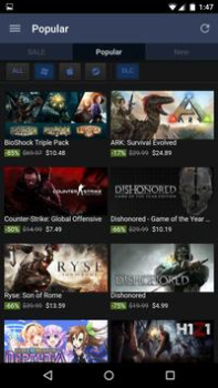 Herunterladen Steam Unterhaltung für Android Bildschirmfoto 2