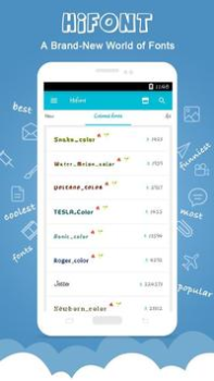 Herunterladen HiFont - Schriftarten-Tool Personalisierung für Android Bildschirmfoto 2