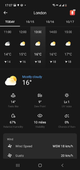 Herunterladen Wettervorhersage Wetter für Android Bildschirmfoto 5