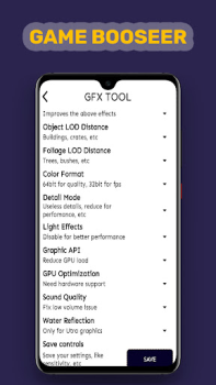 Herunterladen GFX tool for pubg new state Werkzeuge für Android Bildschirmfoto 4