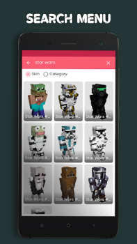 Herunterladen Skins for Minecraft PE Personalisierung für Android Bildschirmfoto 6