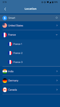 Herunterladen Global VPN - Fast VPN Proxy Arbeit für Android Bildschirmfoto 3