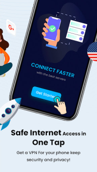 Herunterladen Super VPN - Fast Private Proxy Werkzeuge für Android Bildschirmfoto 2