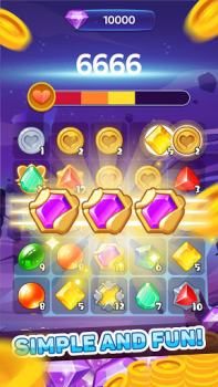 Herunterladen Gem Planet Merger - Diamond Winner Gelegentlich für Android Bildschirmfoto 2