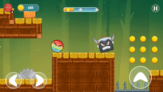 Herunterladen Rainbow Ball Adventure Abenteuer für Android Bildschirmfoto 2